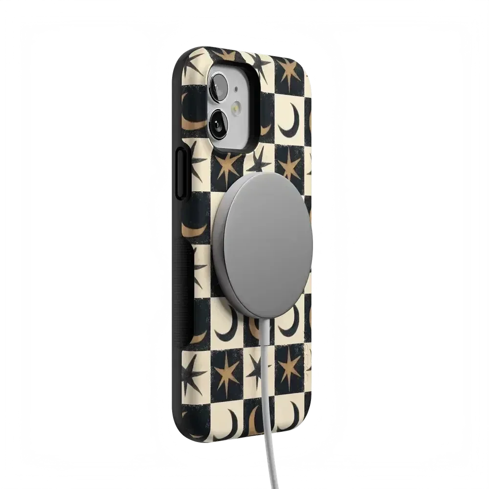 Mystic Moonstar | Black Celestial Case Phone Case get.casely