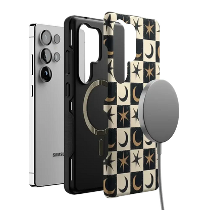 Mystic Moonstar | Black Celestial Case Phone Case get.casely