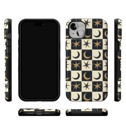 Mystic Moonstar | Black Celestial Case Phone Case get.casely