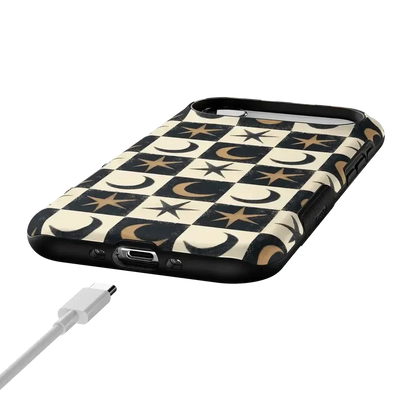Mystic Moonstar | Black Celestial Case Phone Case get.casely