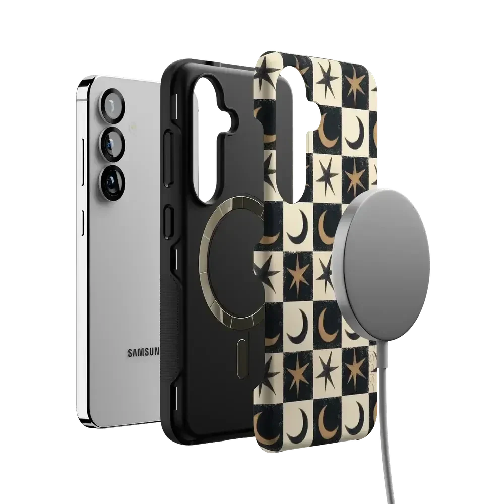 Mystic Moonstar | Black Celestial Case Phone Case get.casely