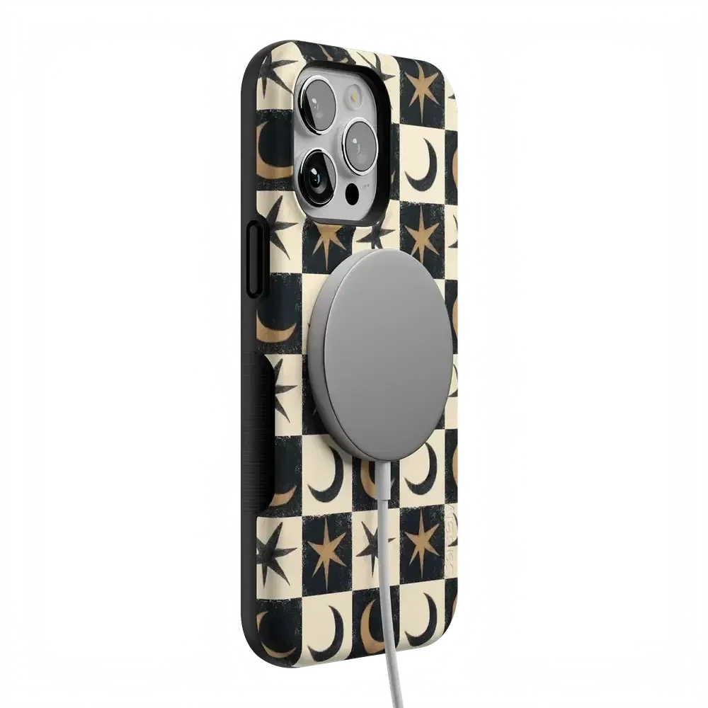 Mystic Moonstar | Black Celestial Case Phone Case get.casely