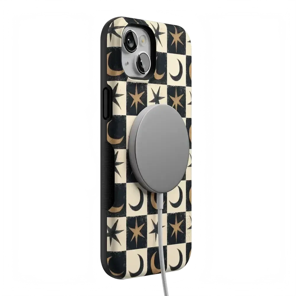 Mystic Moonstar | Black Celestial Case Phone Case get.casely