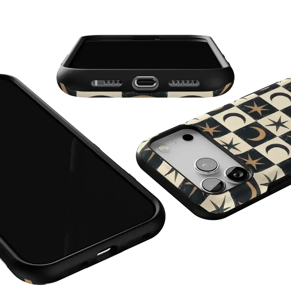 Mystic Moonstar | Black Celestial Case Phone Case get.casely