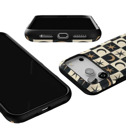 Mystic Moonstar | Black Celestial Case Phone Case get.casely
