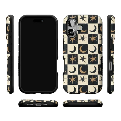 Mystic Moonstar | Black Celestial Case Phone Case get.casely
