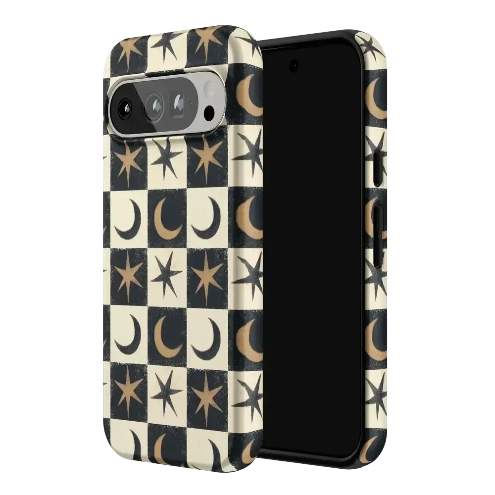 Mystic Moonstar | Black Celestial Case Phone Case get.casely