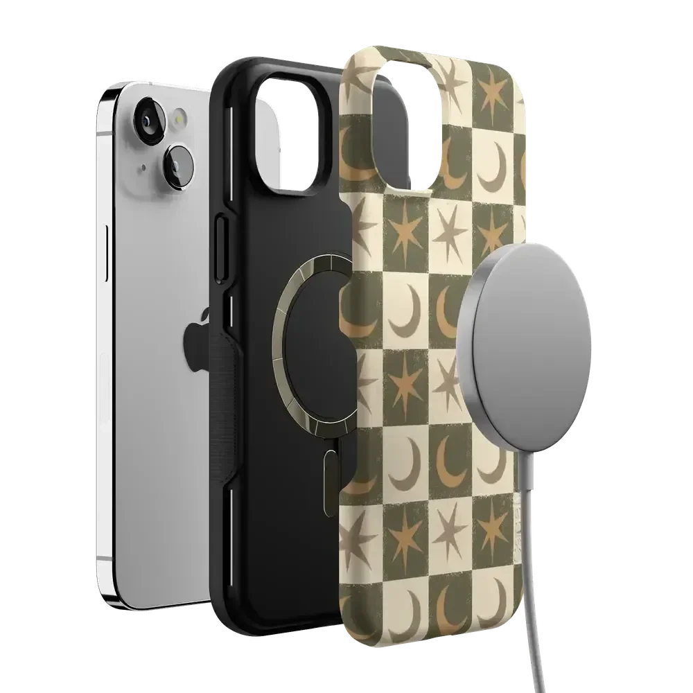 Mystic Moonstar | Green Celestial Case Phone Case get.casely