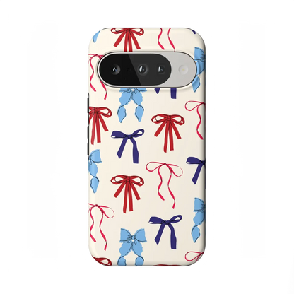 American Girlie | Red White & Blue Bows Case - Google Pixel 10