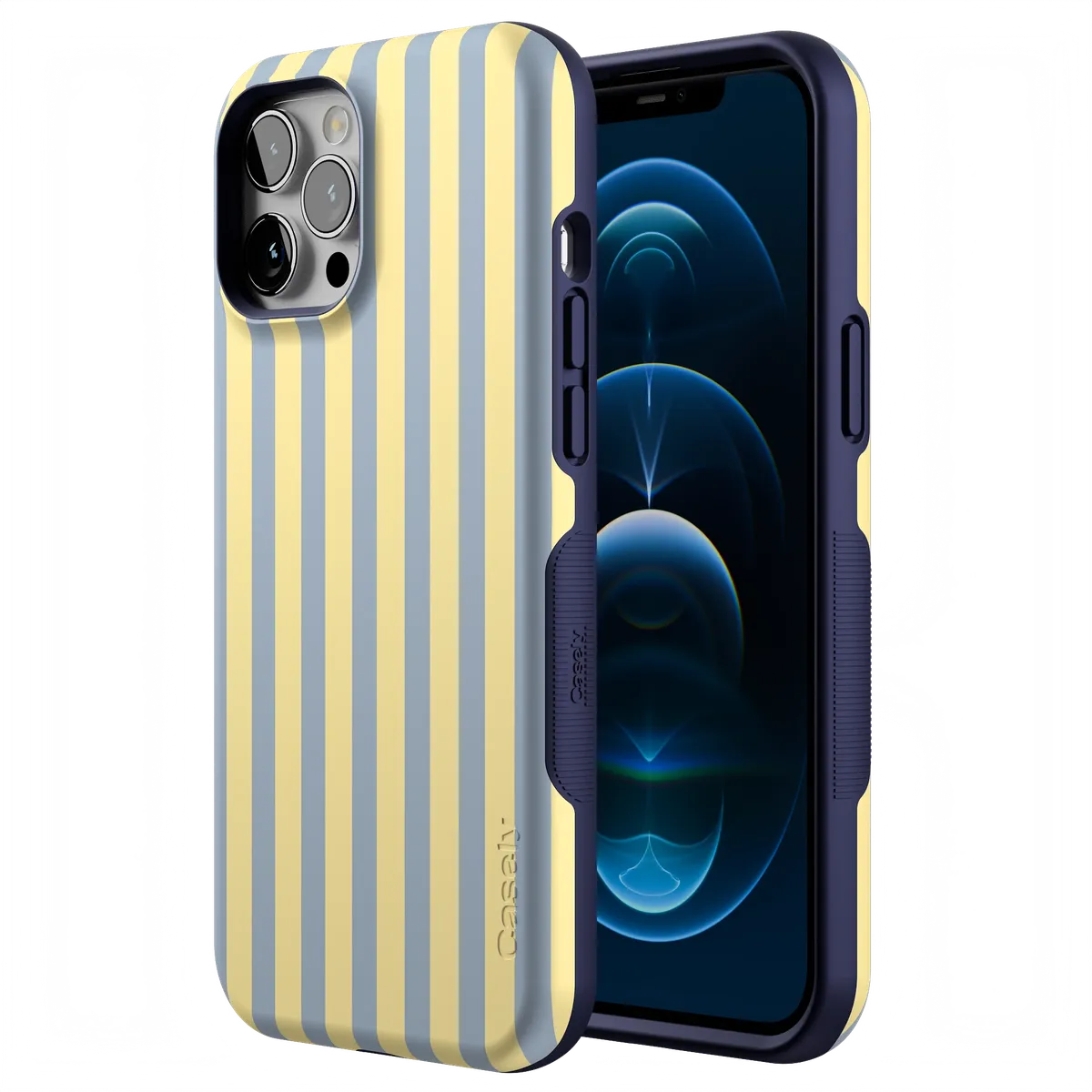 Coastline Stripes | Blue & Yellow Case