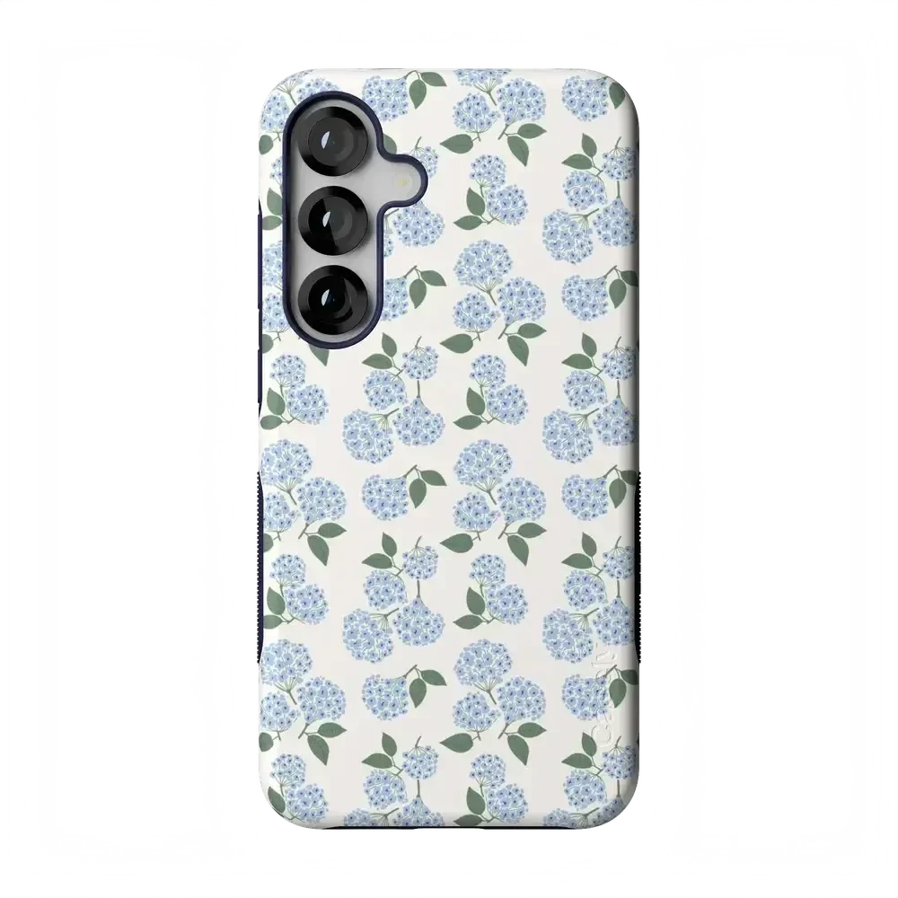 Nantucket Cottage | Blue Hydrangea Case iPhone Case get.casely Bold Flex + MagSafe® Galaxy S25 Plus