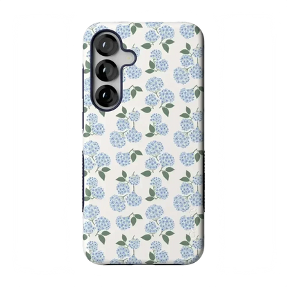 Nantucket Cottage | Blue Hydrangea Case iPhone Case get.casely Bold Flex + MagSafe® Galaxy S25 Plus