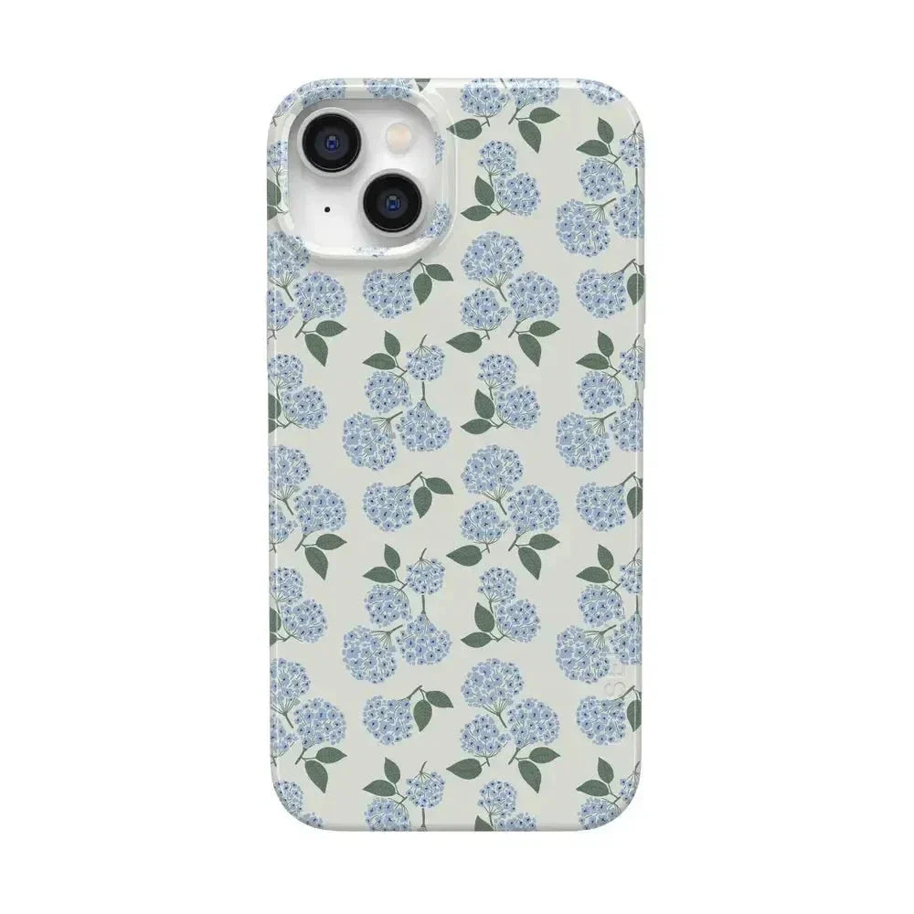 Nantucket Cottage | Blue Hydrangea Case iPhone Case get.casely Classic + MagSafe® iPhone 14