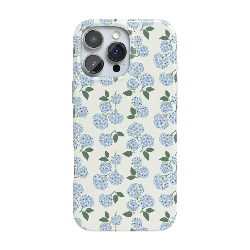 Nantucket Cottage | Blue Hydrangea Case iPhone Case get.casely Classic + MagSafe® iPhone 16 Pro Max