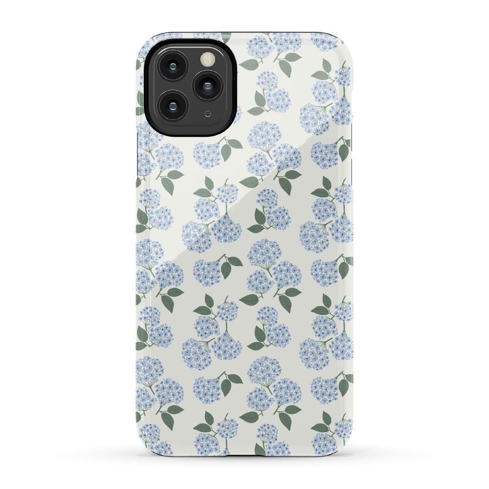 Nantucket Cottage | Blue Hydrangea Case iPhone Case get.casely Essential iPhone 11 Pro Max
