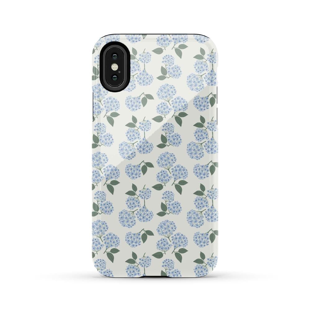Nantucket Cottage | Blue Hydrangea Case iPhone Case get.casely Essential iPhone X / XS