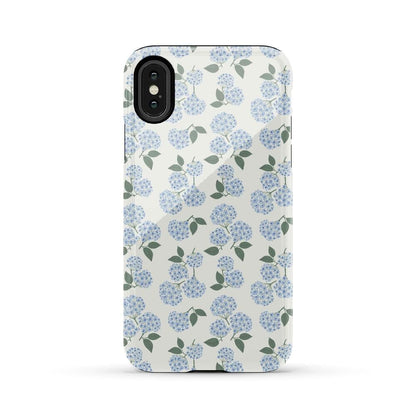 Nantucket Cottage | Blue Hydrangea Case iPhone Case get.casely Essential iPhone X / XS