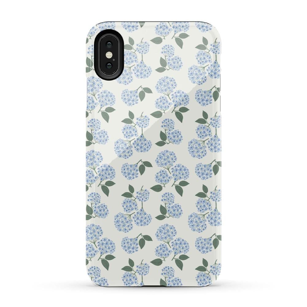 Nantucket Cottage | Blue Hydrangea Case iPhone Case get.casely Essential iPhone XS Max