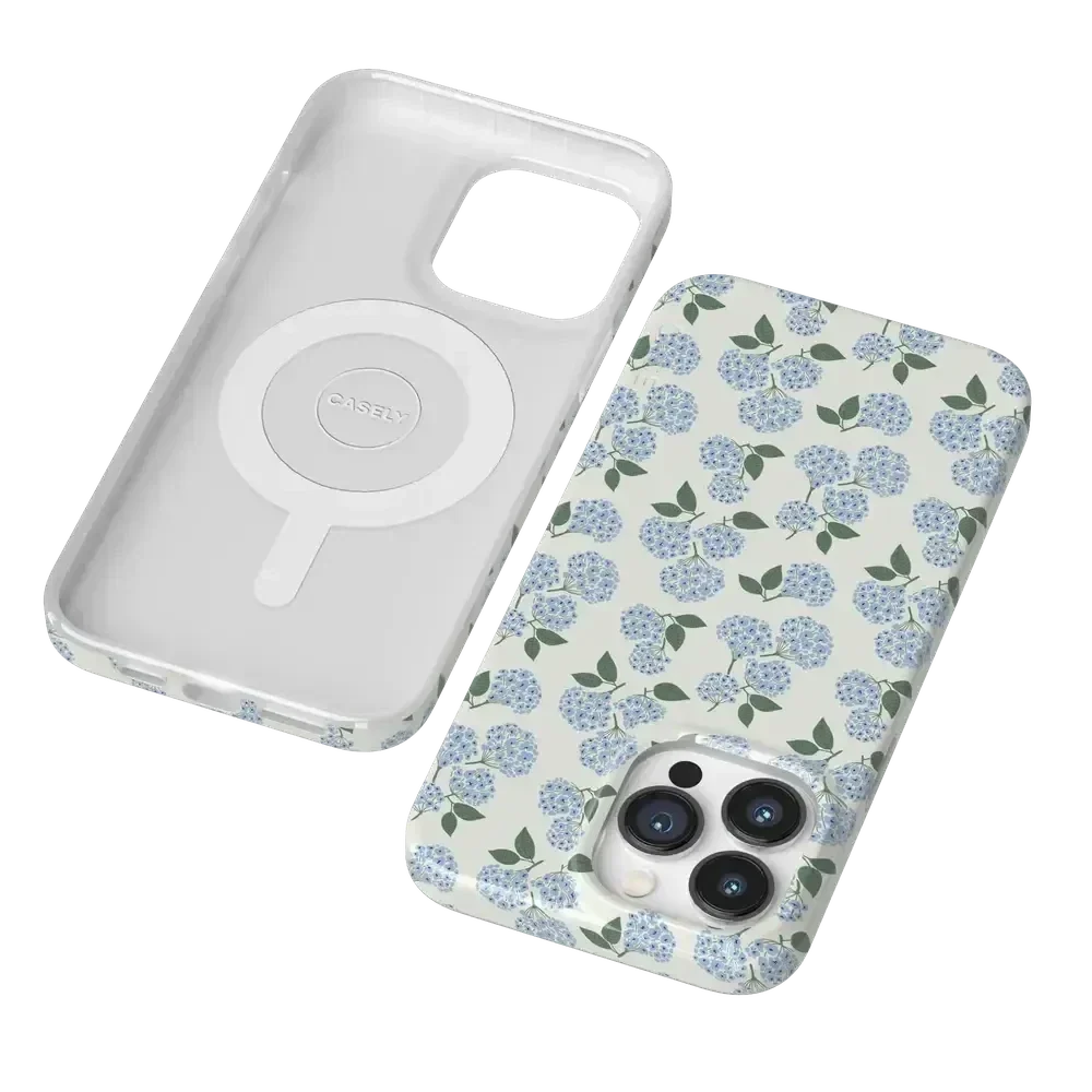 Nantucket Cottage | Blue Hydrangea Case iPhone Case get.casely
