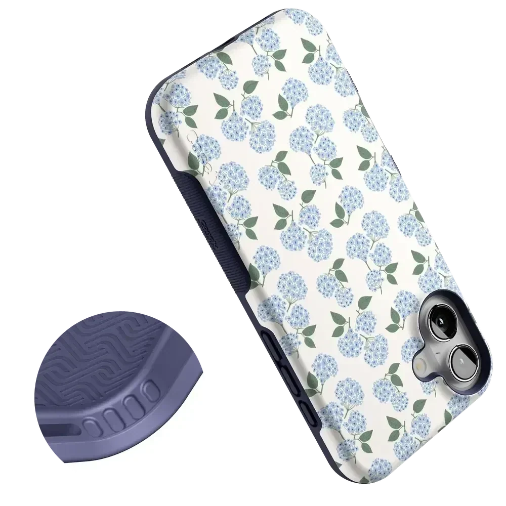 Nantucket Cottage | Blue Hydrangea Case iPhone Case get.casely