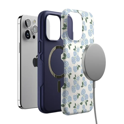 Nantucket Cottage | Blue Hydrangea Case iPhone Case get.casely