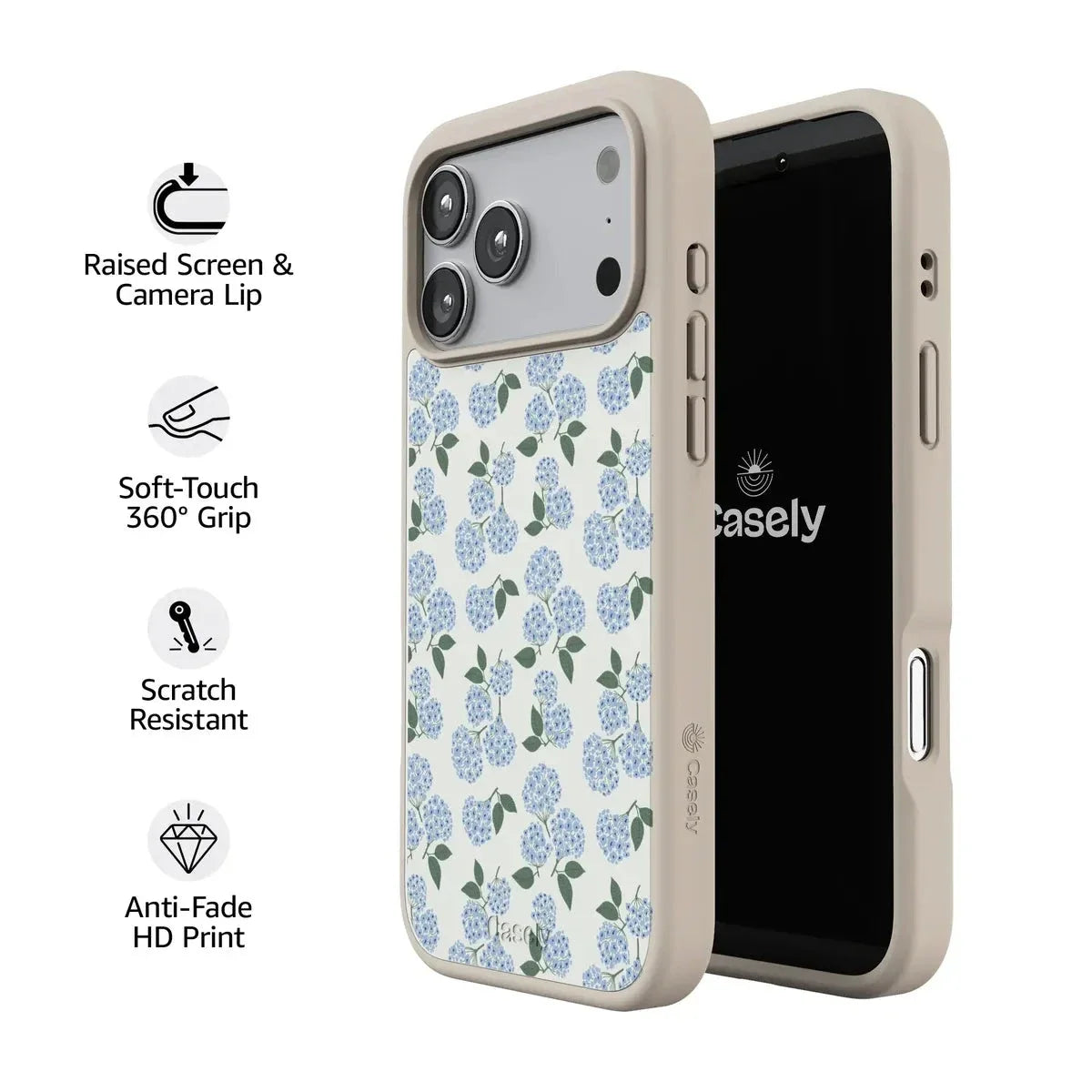 Nantucket Cottage | Blue Hydrangea Case iPhone Case get.casely