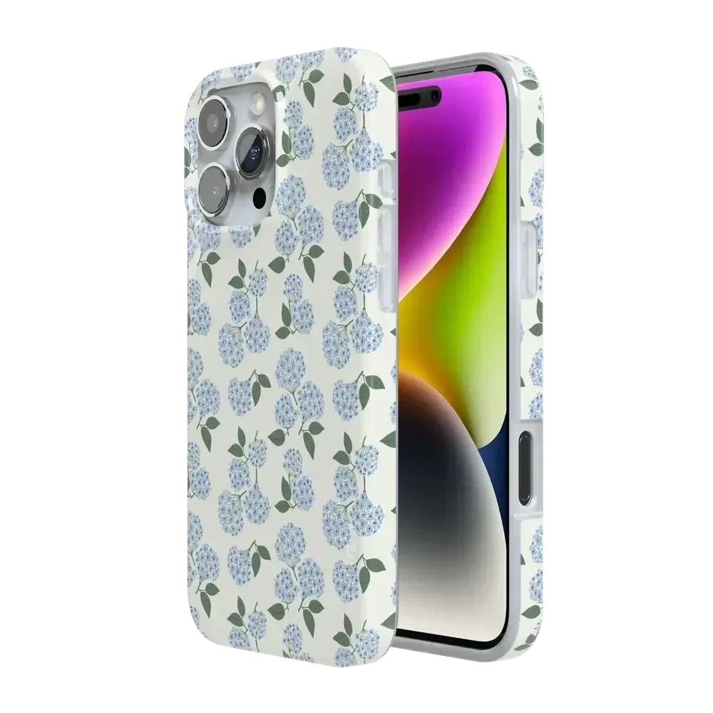 Nantucket Cottage | Blue Hydrangea Case iPhone Case get.casely