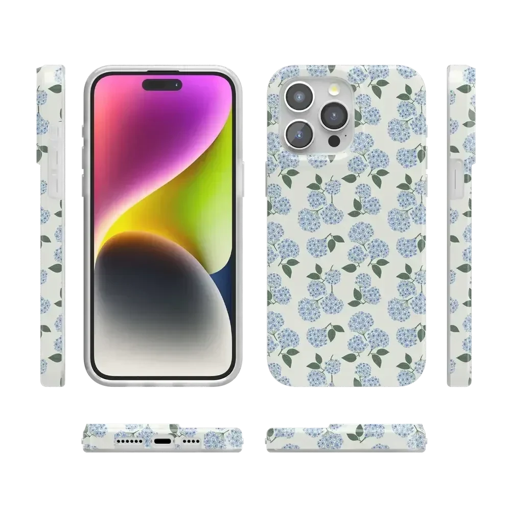 Nantucket Cottage | Blue Hydrangea Case iPhone Case get.casely