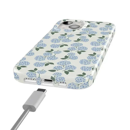 Nantucket Cottage | Blue Hydrangea Case iPhone Case get.casely