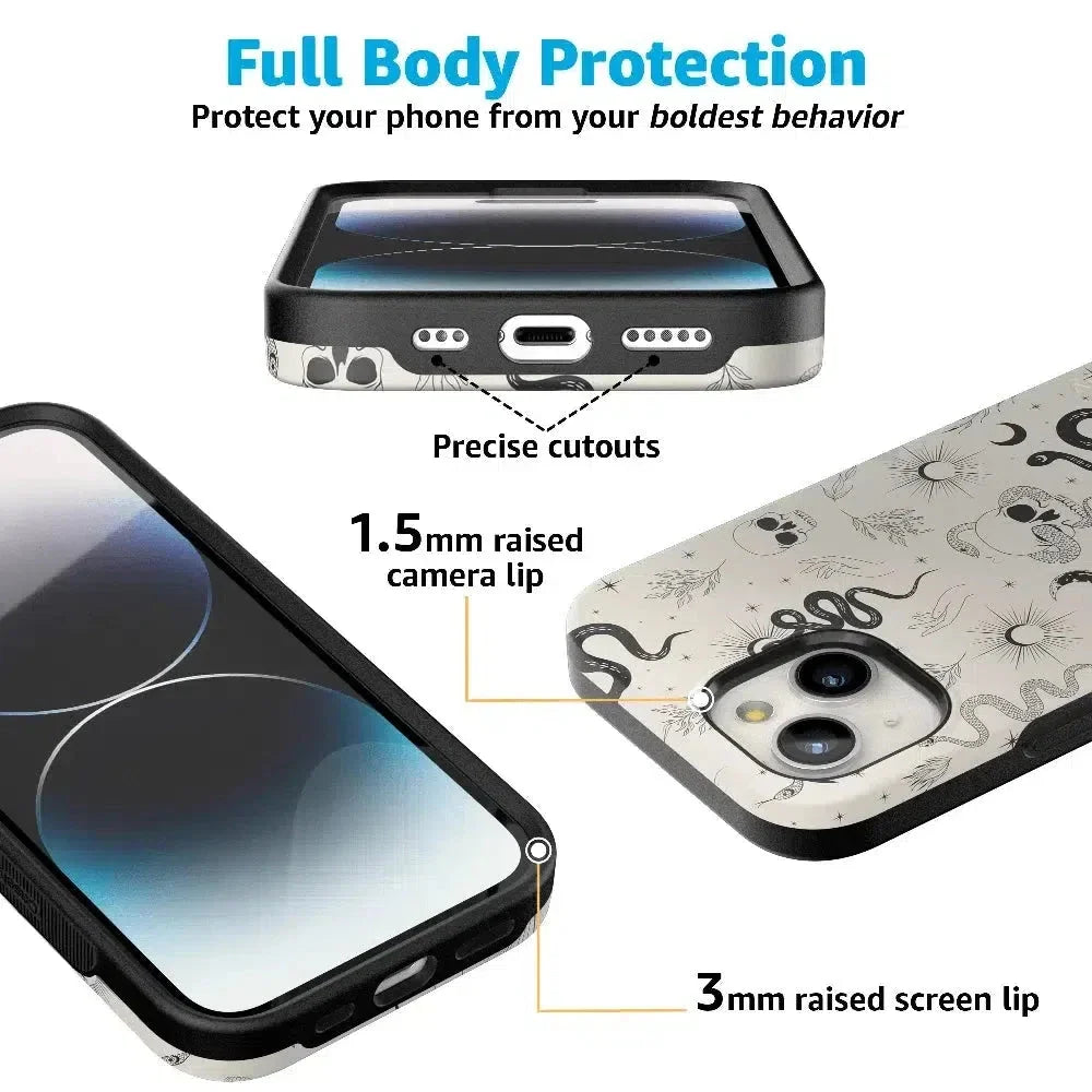 No Further Explanation | Snakes & Skulls Case Phone Case Casetry