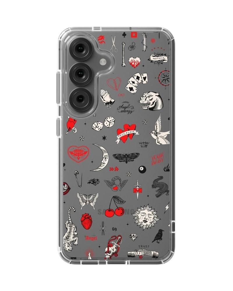 Not a Phase | Clear Flash Tattoo Case iPhone Case get.casely Classic Galaxy S25