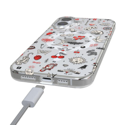 Not a Phase | Clear Flash Tattoo Case iPhone Case get.casely