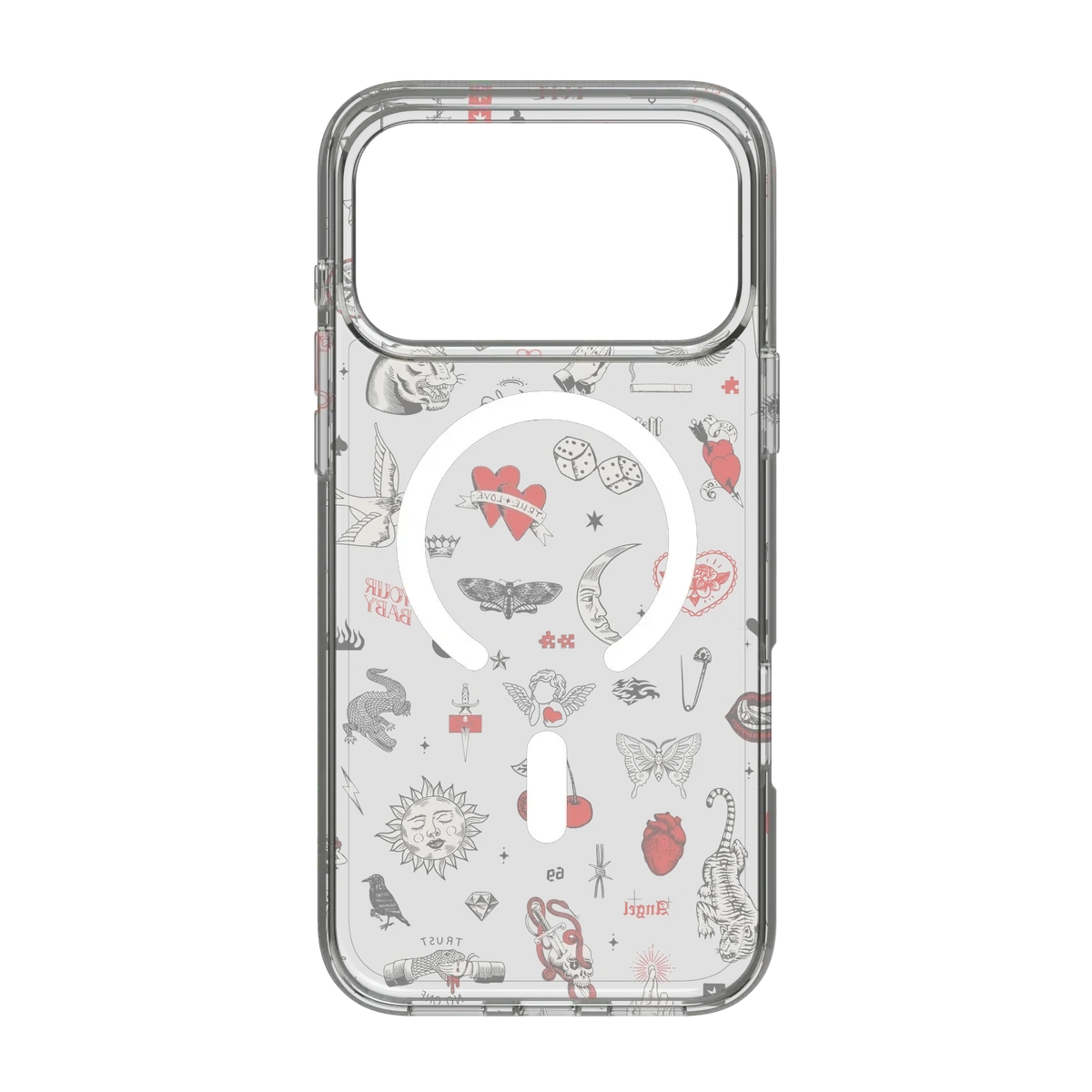Not a Phase | Clear Flash Tattoo Case iPhone Case get.casely