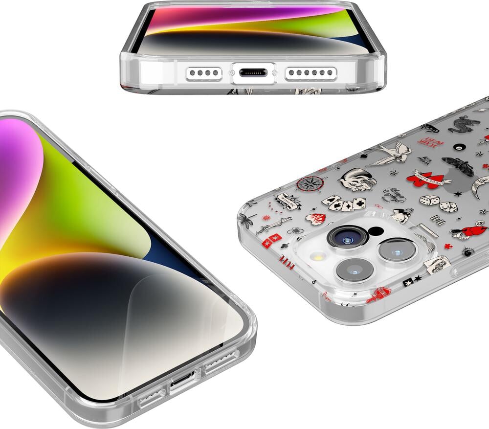 Not a Phase | Clear Flash Tattoo Case iPhone Case get.casely