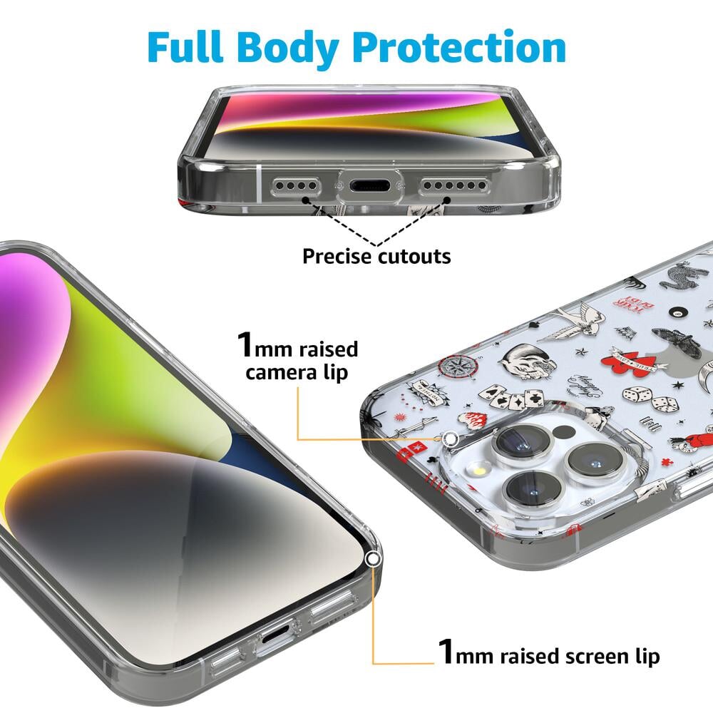 Not a Phase | Clear Flash Tattoo Case iPhone Case get.casely