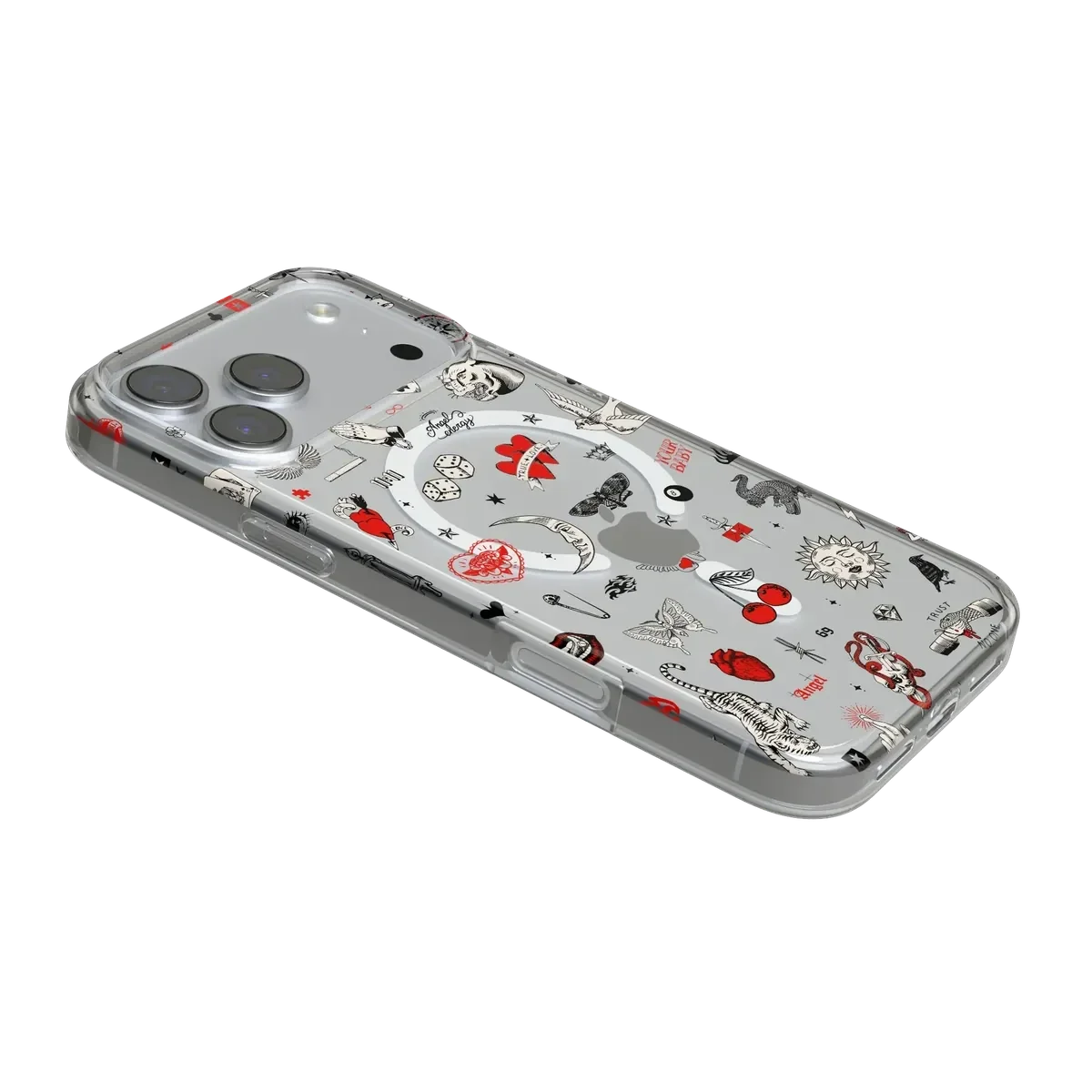 Not a Phase | Clear Flash Tattoo Case iPhone Case get.casely