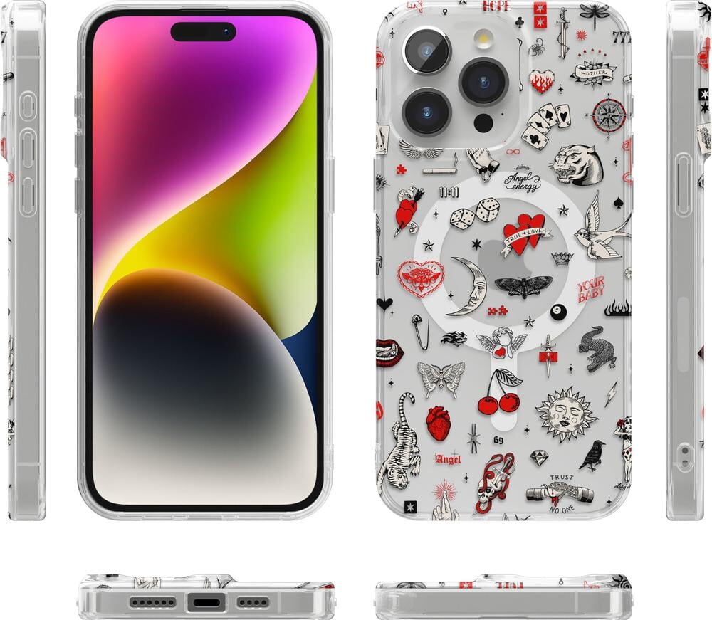 Not a Phase | Clear Flash Tattoo Case iPhone Case get.casely