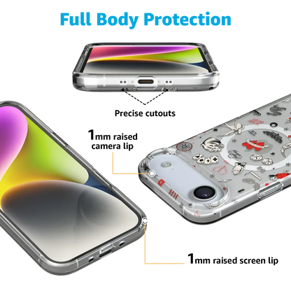 Not a Phase | Clear Flash Tattoo Case iPhone Case get.casely