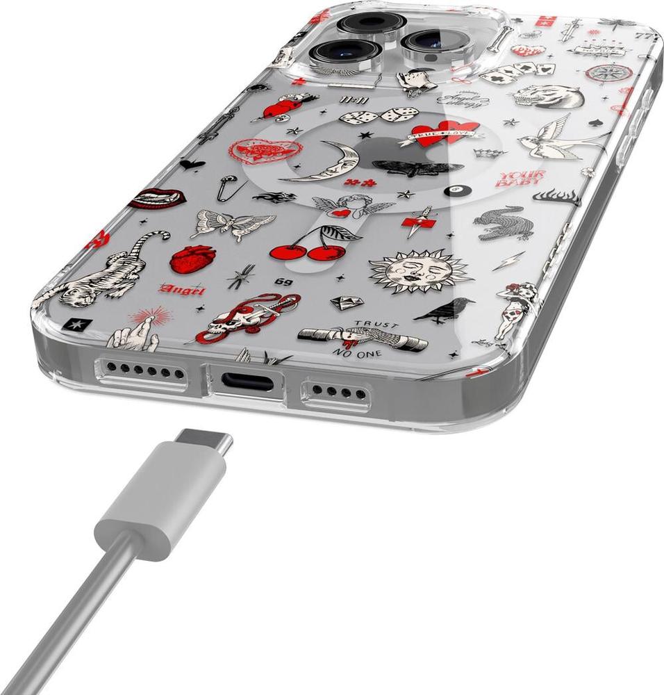 Not a Phase | Clear Flash Tattoo Case iPhone Case get.casely