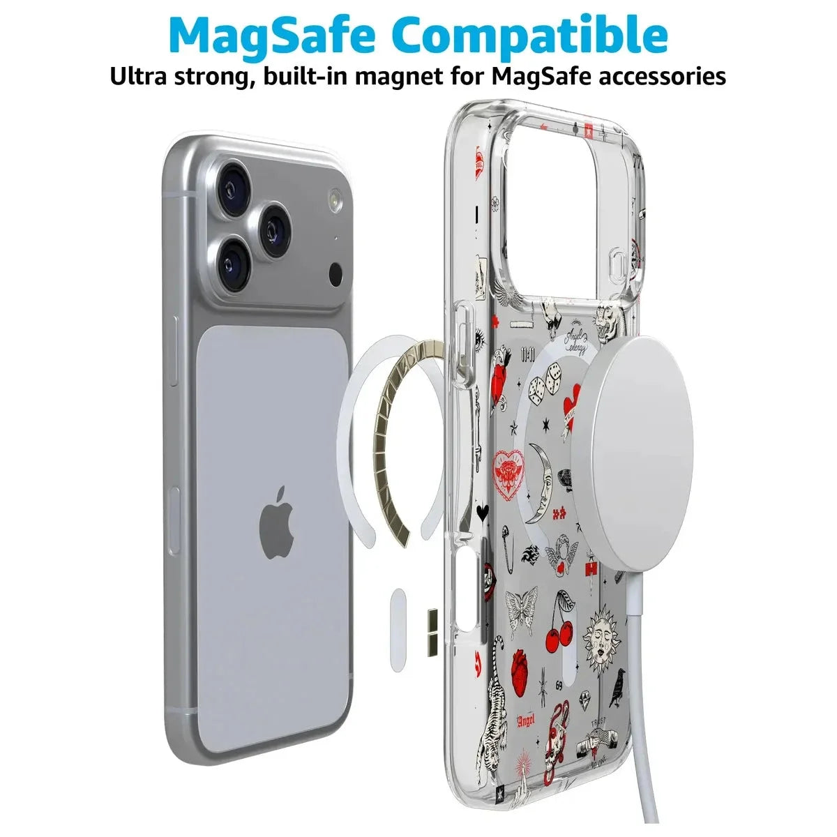 Not a Phase | Clear Flash Tattoo Case iPhone Case get.casely