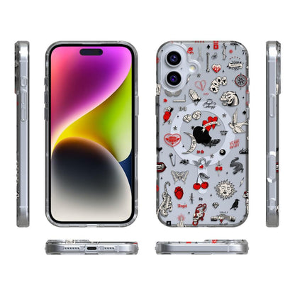Not a Phase | Clear Flash Tattoo Case iPhone Case get.casely