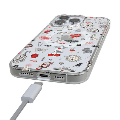 Not a Phase | Clear Flash Tattoo Case iPhone Case get.casely