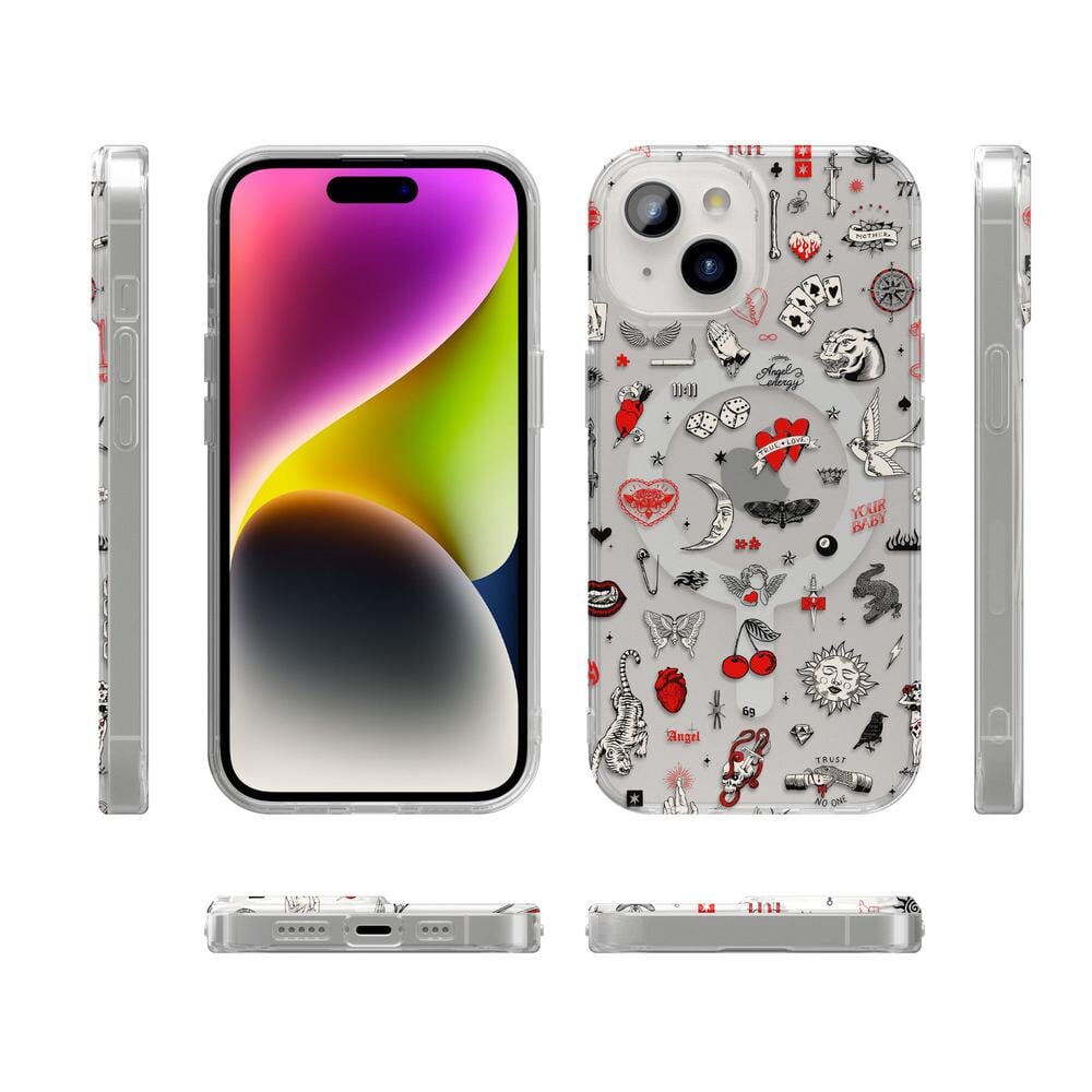 Not a Phase | Clear Flash Tattoo Case iPhone Case get.casely