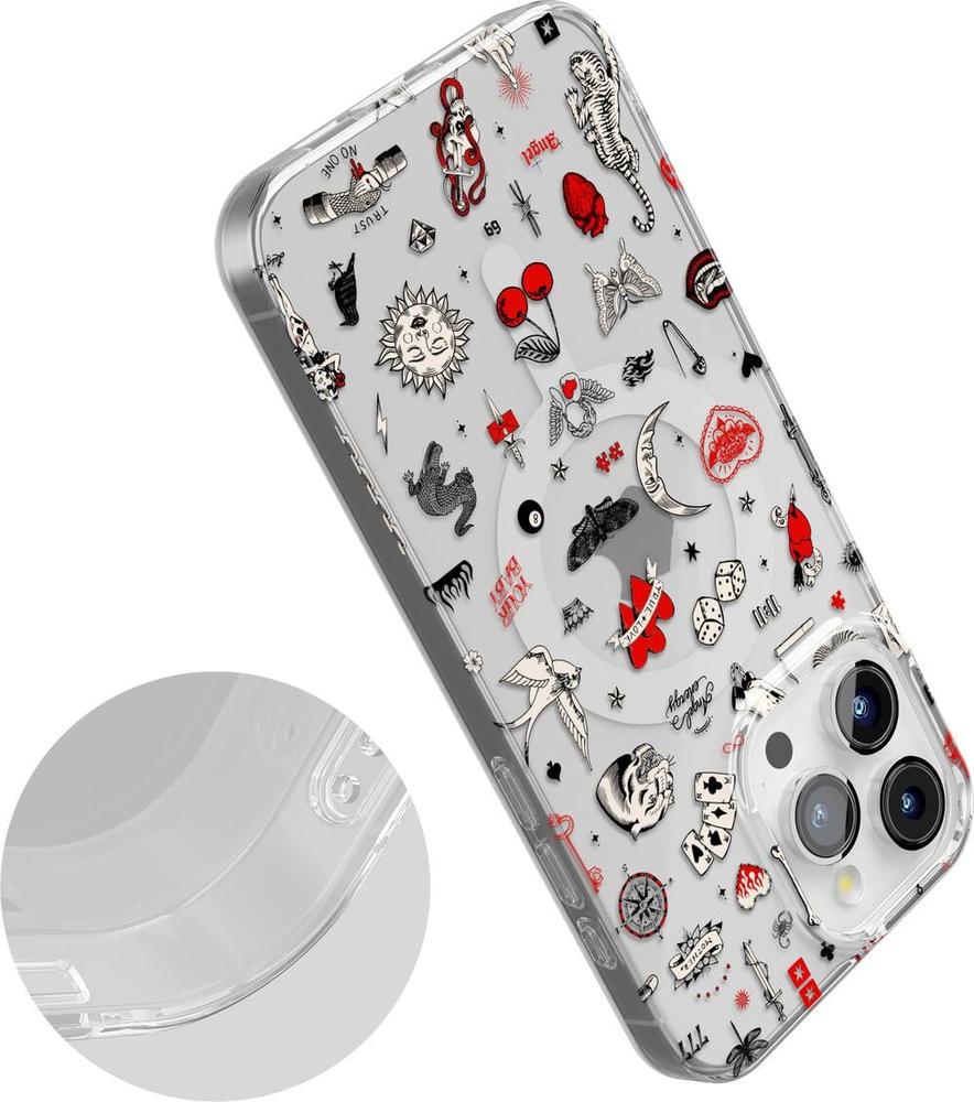 Not a Phase | Clear Flash Tattoo Case iPhone Case get.casely