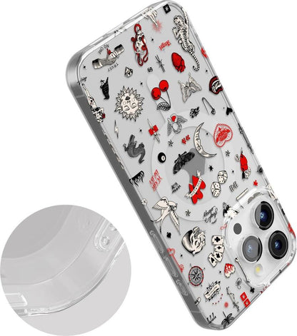 Not a Phase | Clear Flash Tattoo Case iPhone Case get.casely