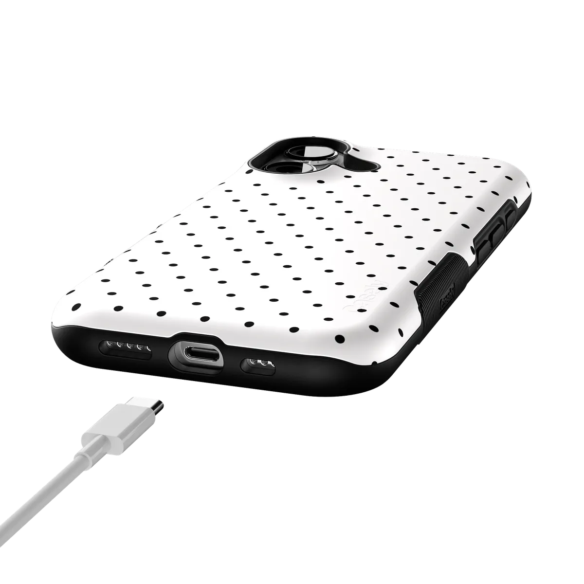 On the Dot | Black Polka Dot Case