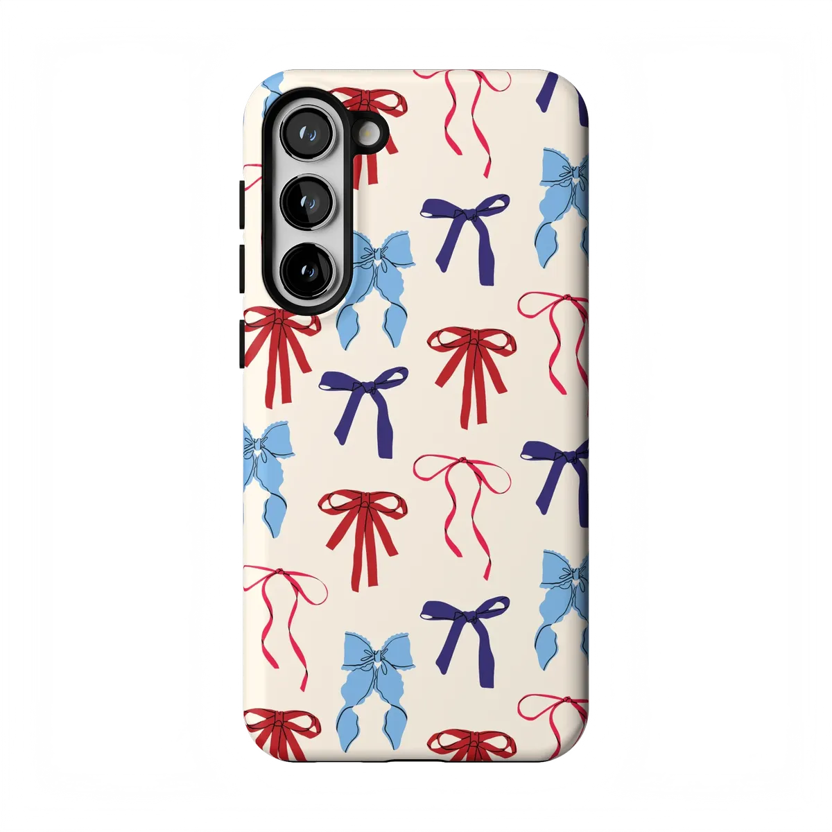 American Girlie | Red White & Blue Bows Case - Galaxy S23 Plus