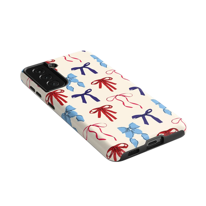 American Girlie | Red White & Blue Bows Case