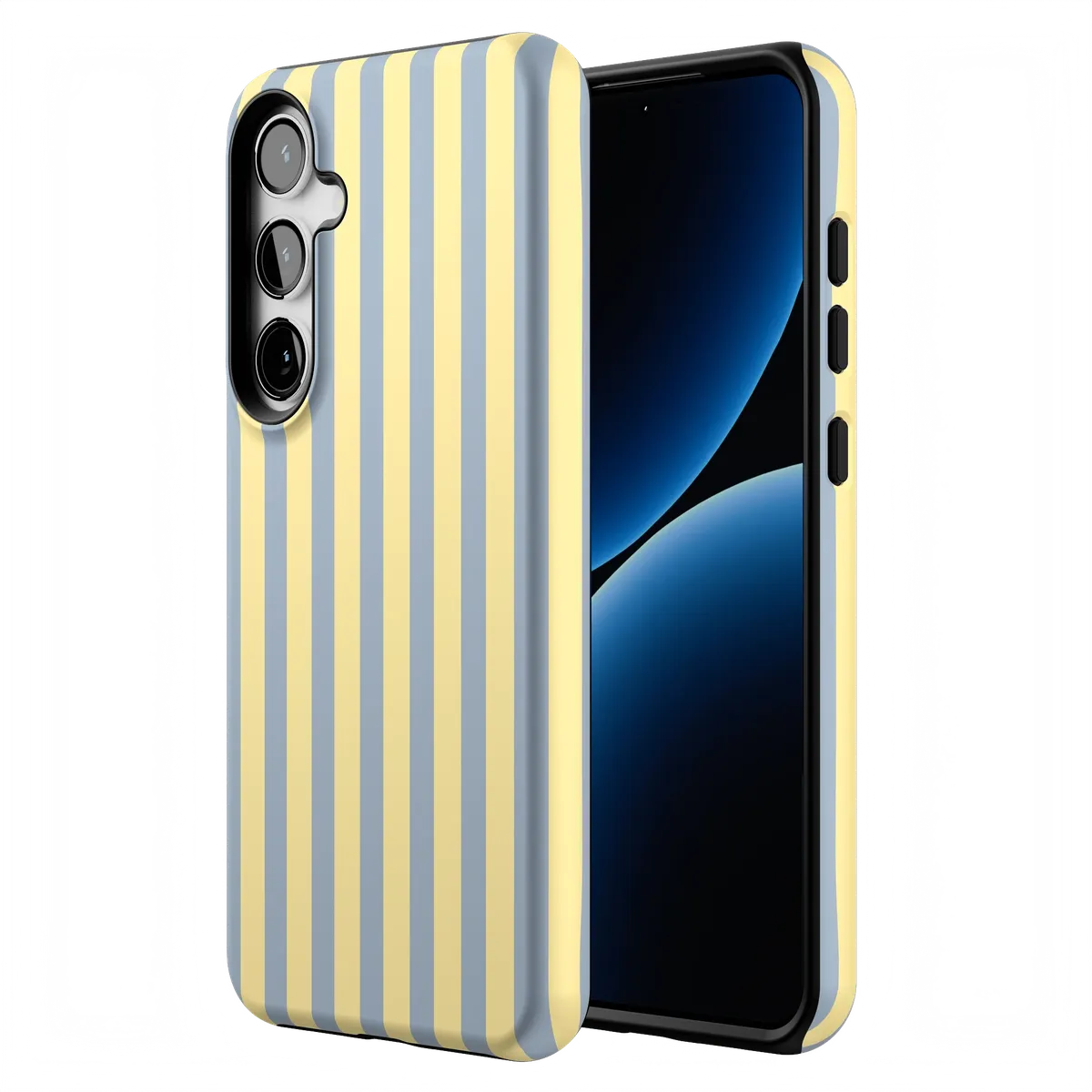 Coastline Stripes | Blue & Yellow Case