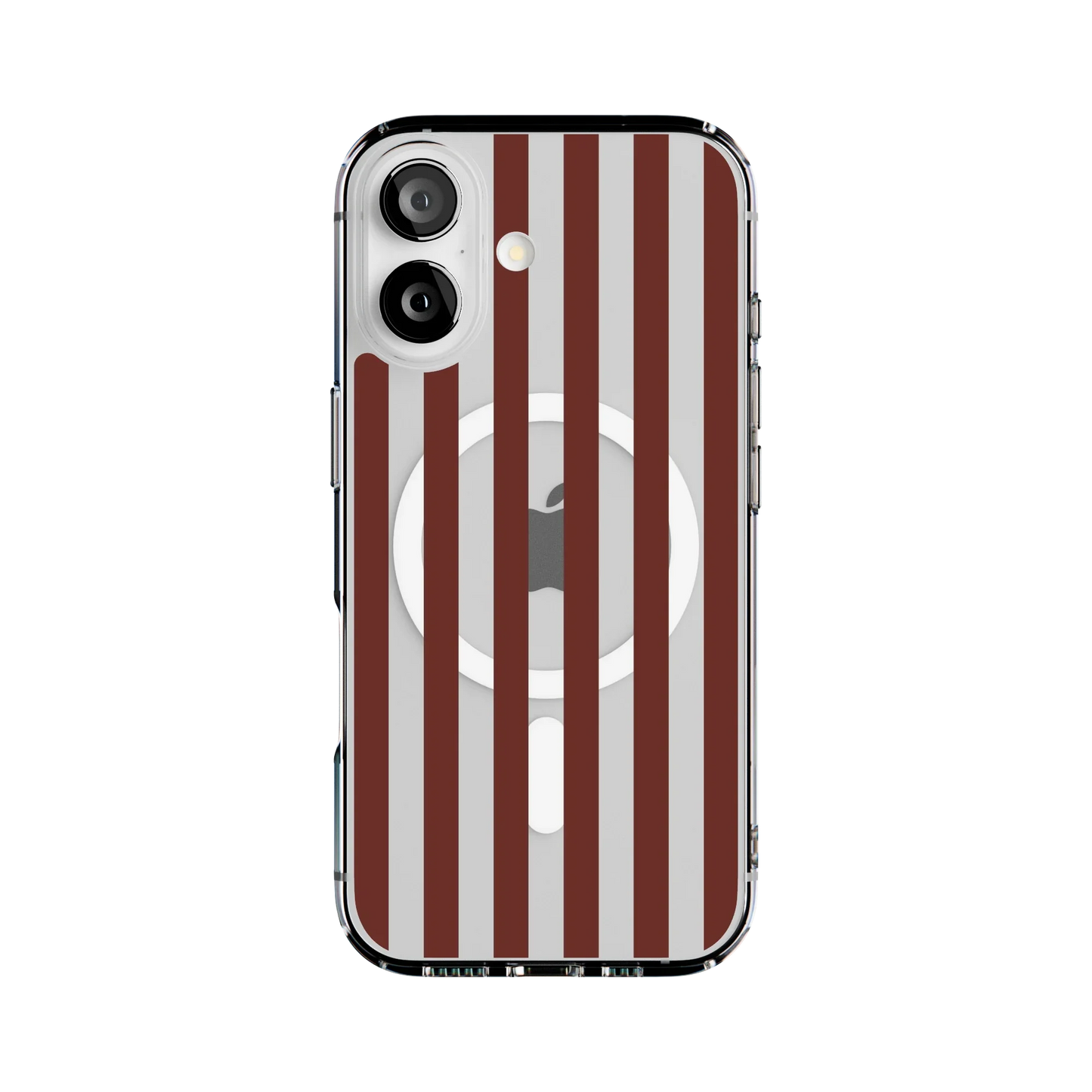 Sunday in Brooklyn | Burgundy Stripes Case - iPhone 16
